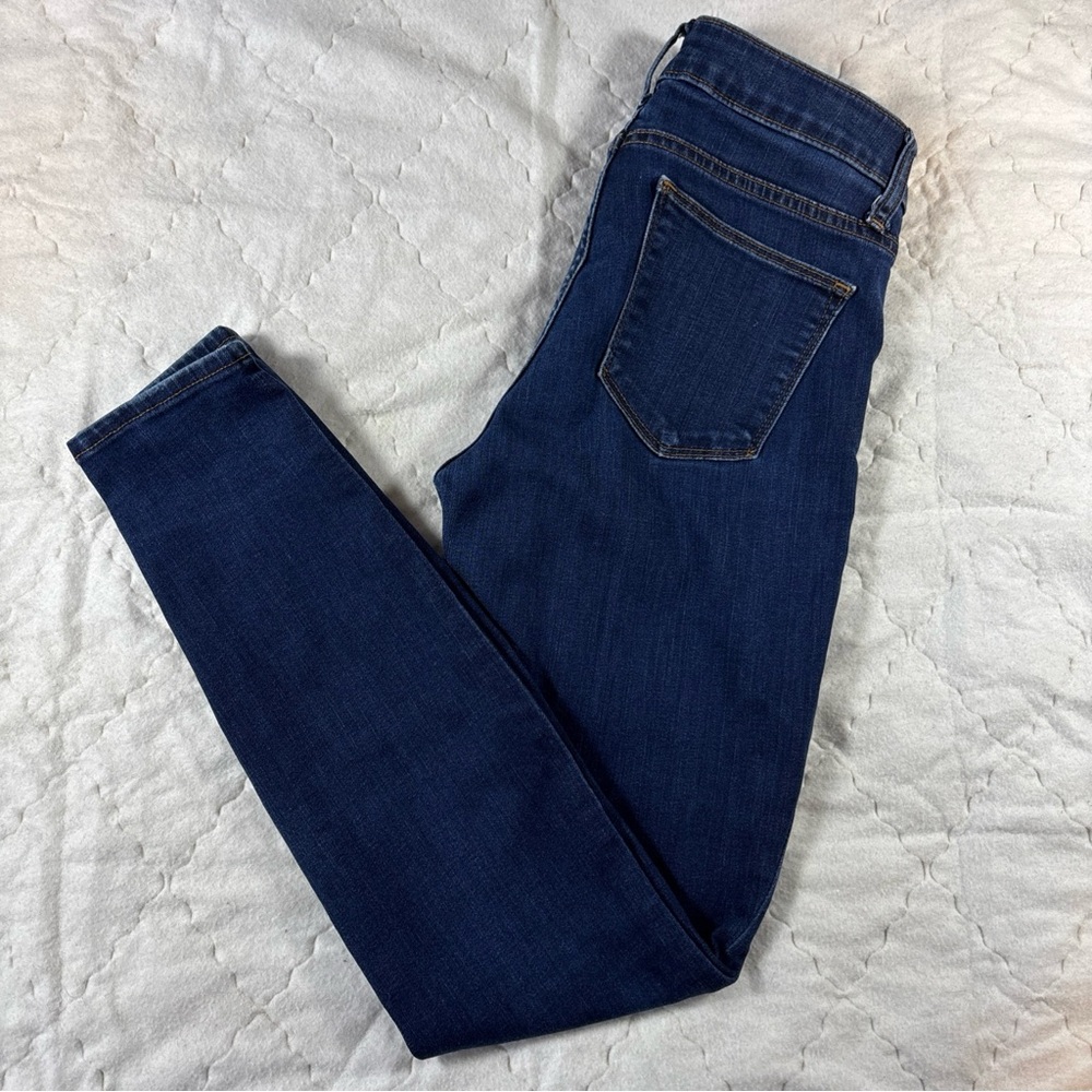 GAP 👖 Curvy True Skinny Jeans 26R Dark Wash Stretch Denim VGUC